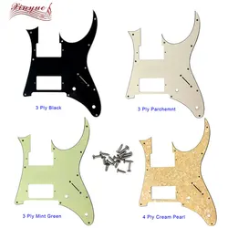 Xinyue Guitar Parts - For 10 Hole Screws MIJ Ibanez RG350EXZ Guitar Pickguard Humbucker HH Pickup Scratch Plate,Many Colors