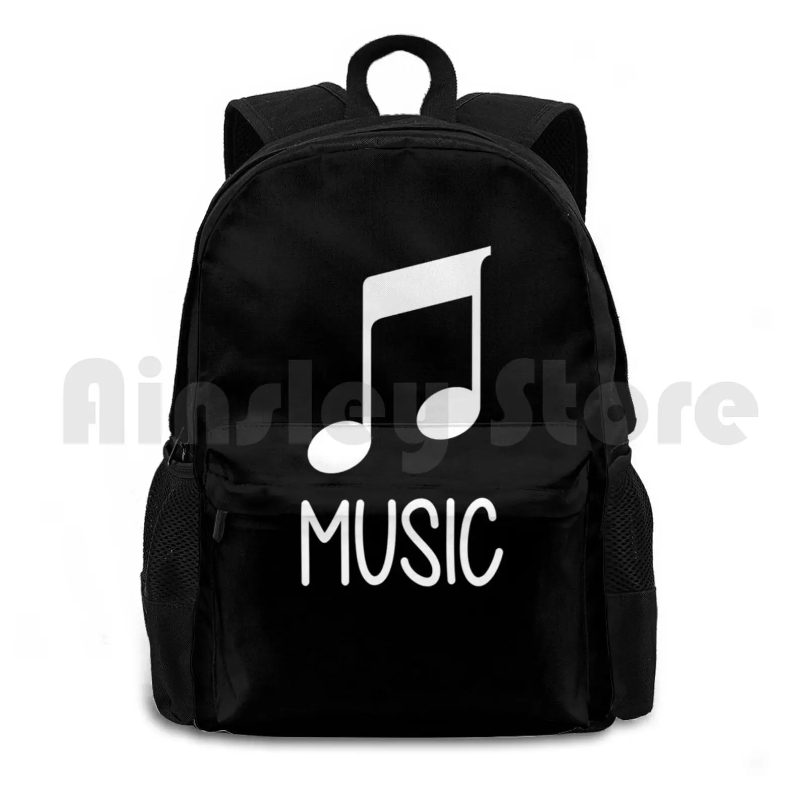 

Music Notes Note Black And White Outdoor Hiking Backpack Waterproof Camping Travel Music Notes Music Notes Music Lover Music