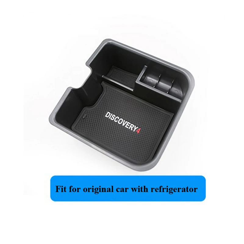 Black Car Central Storage Box Door Glove Armrest Organizer Box For Land Rover Discovery 4 2014 2015 Container Holder Tray