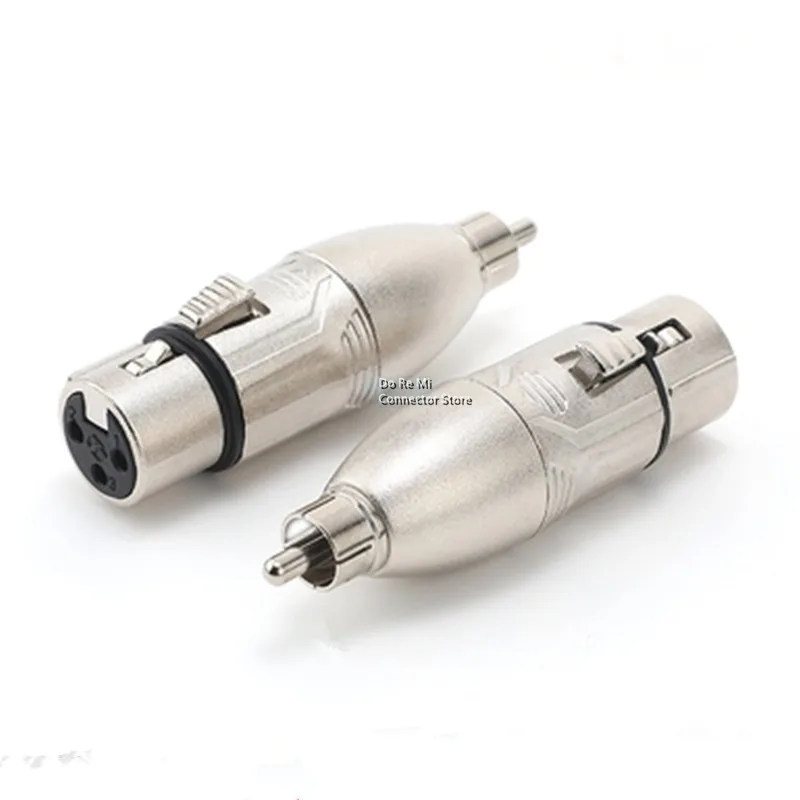 1pc The conversion connection between XLR male and female card plug and RCA Male lotus plug