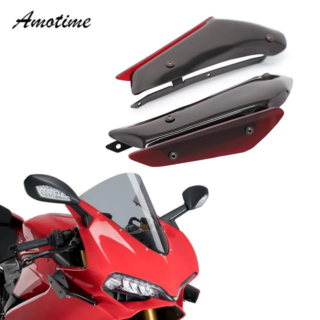 Ducatiパニガーレ899 959 1199 1299 V4フェアリング空力翼固定されたウイングレットフェアリング翼 - AliExpress