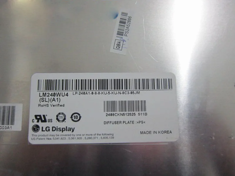 Imagem -03 - Original 24 Polegadas Lm240wu4-sla1 Lm240wu4 Sla1 Tela Lcd Industrial um Ano de Garantia