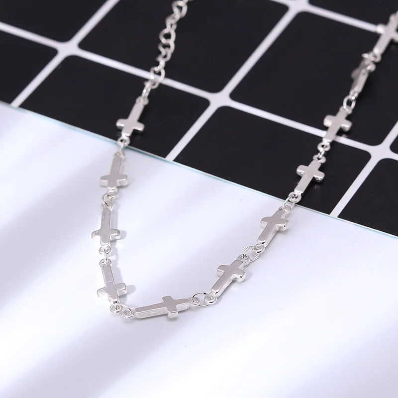 الصليب الصغيرة أساور للنساء 2 اللون عيد الحب أسلوب بسيط Charms المجوهرات