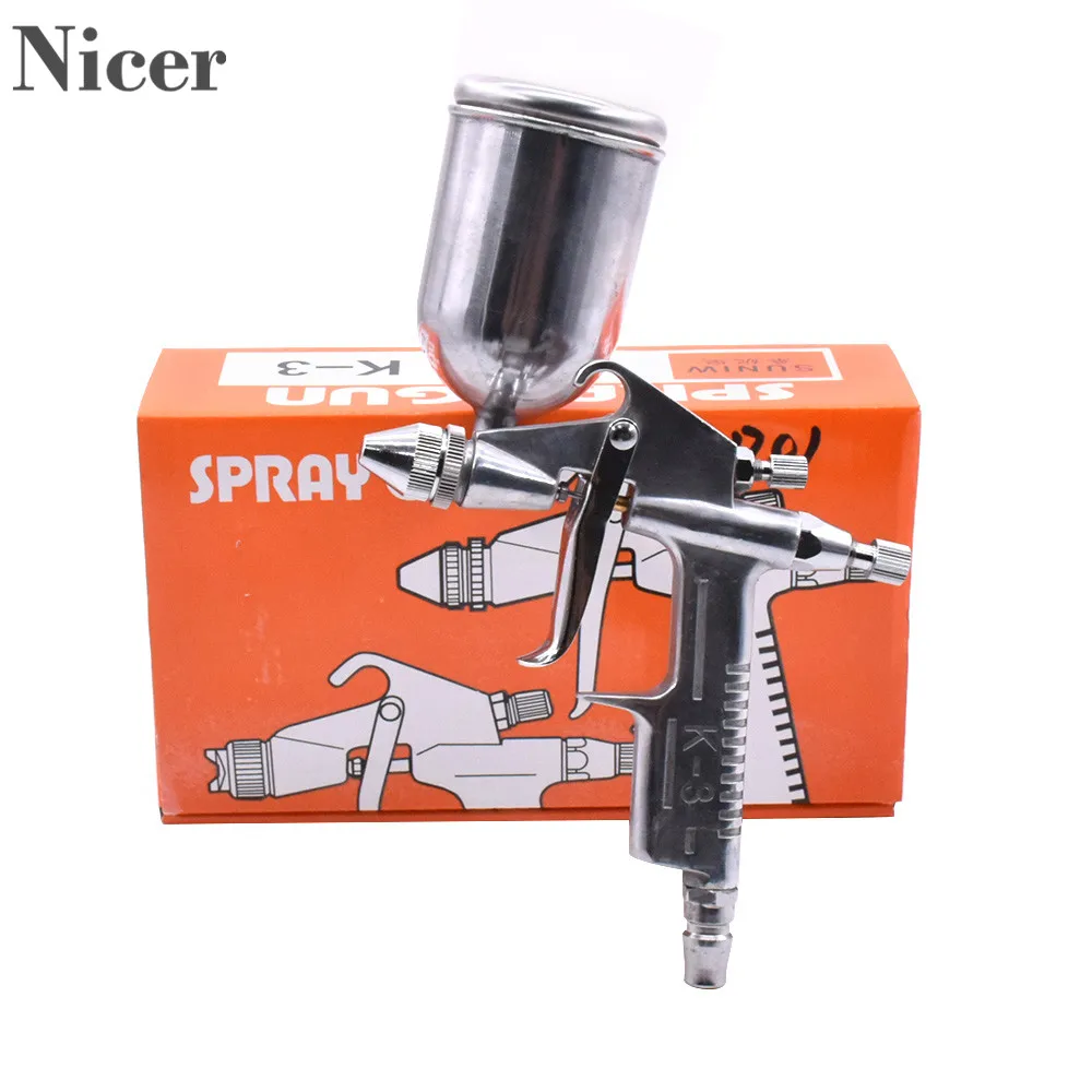 Aerografo professionale K-3 pistola a spruzzo 0.5MM ugello spruzzatore pistola a spruzzo per vernice ad aria aerografo per la verniciatura strumento pneumatico per auto