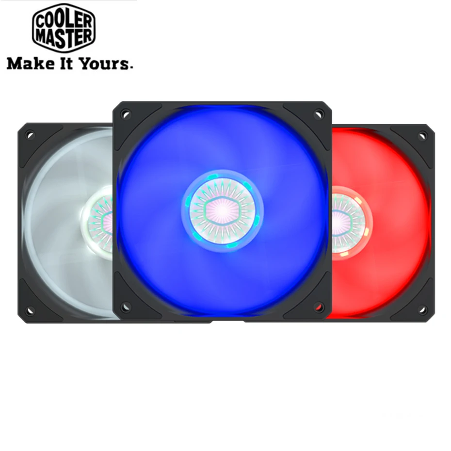 Cooler Master sickleflow 120 120mm LED 4pin PWM Shockproof silence fans For Computer Case CPU cooler cooling fan