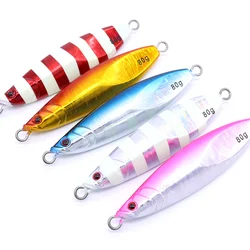 CASTFUN 60g 80g 100g Slow Pitch Jig Slow Jig Lure Saltwater Fishing Lure Metal Jig