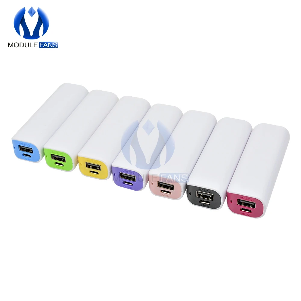 Süßigkeiten Tragbare Led Power Bank Für Handy 18650 Box Telefon Ladegerät Diy Fall Dual USB Power Netzteil Diy elektronische – Detail 14