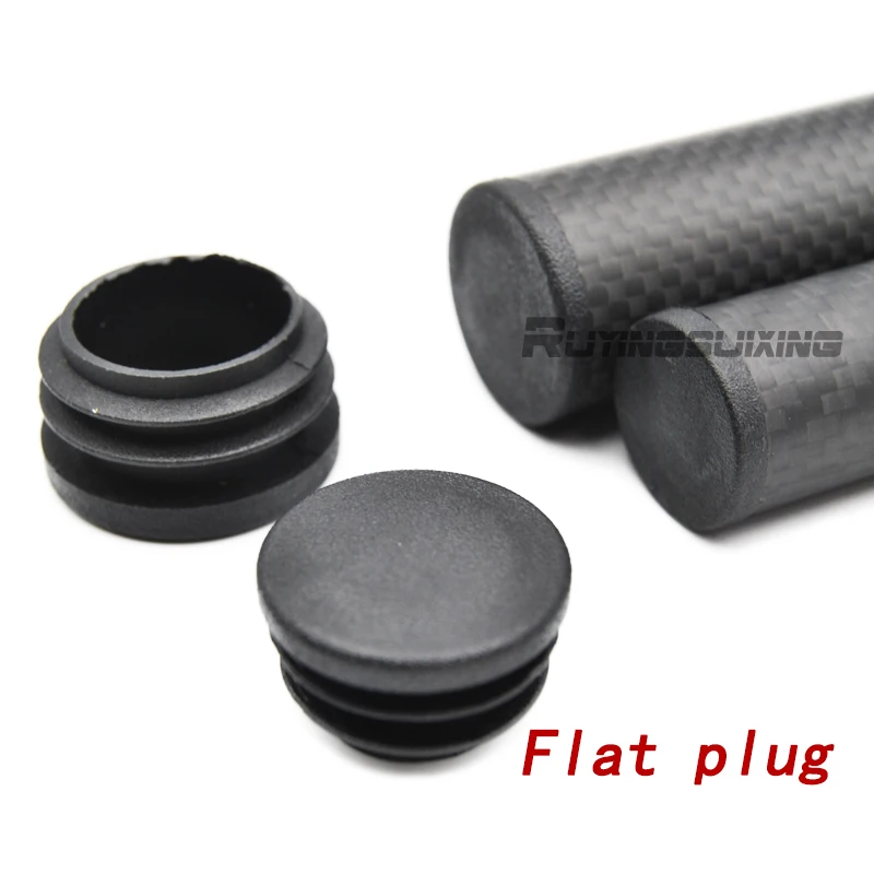 Carbon Fiber Tube Dust-Proof Plastic Stopper Stainless Steel Tube Foot Pads For DIY RC UAV Arm Landing Gear 12/14/16/20/25/30MM