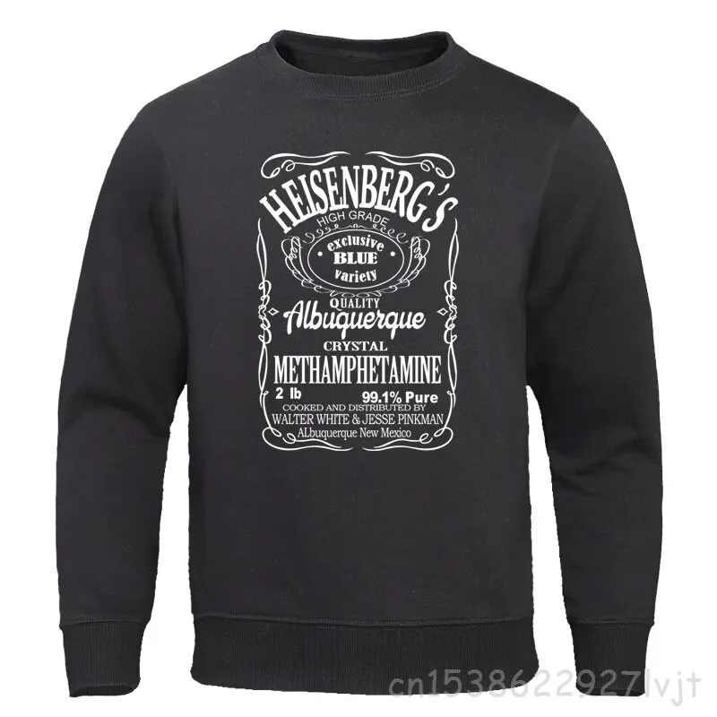 

Sweatshirts Printed Heisenberg Fashion Hoodies O-Neck Sportswear Harajuku Pullovers Hip Hop Tops Premium Cotton