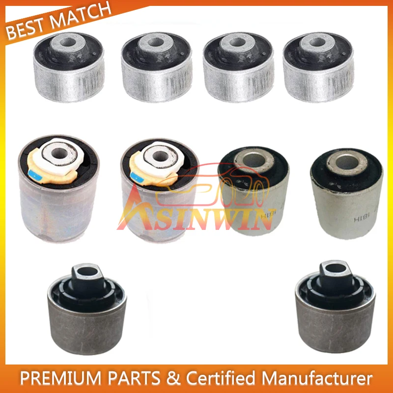 10pcs /set Front Rear Left Right Control Bar Bushing Arms 4D0407515C 4D0407181H 4D0407182G 4D0407183P Fit For A-udi VW Passat B5