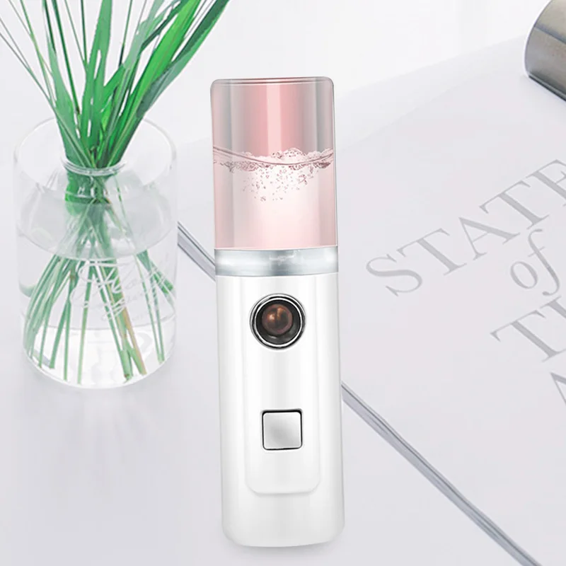 مرطب وجه صغير محمول ، شحن USB ، مبخر للوجه ، رذاذ الماء ، محمول ، سعة 30 مللي