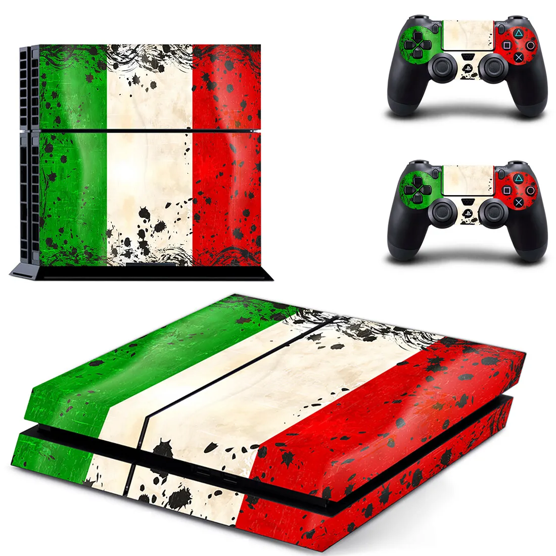 Italy National Flag PS4 Stickers Play station 4 Skin Sticker Decals For PlayStation 4 PS4 Console & Controller Skins Vinyl