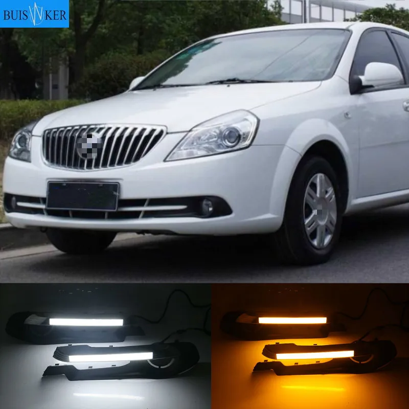 

2pcs LED DRL daytime running light For Buick Excelle 2013-2015 White yellow blue Front Fog Lamp Day Light