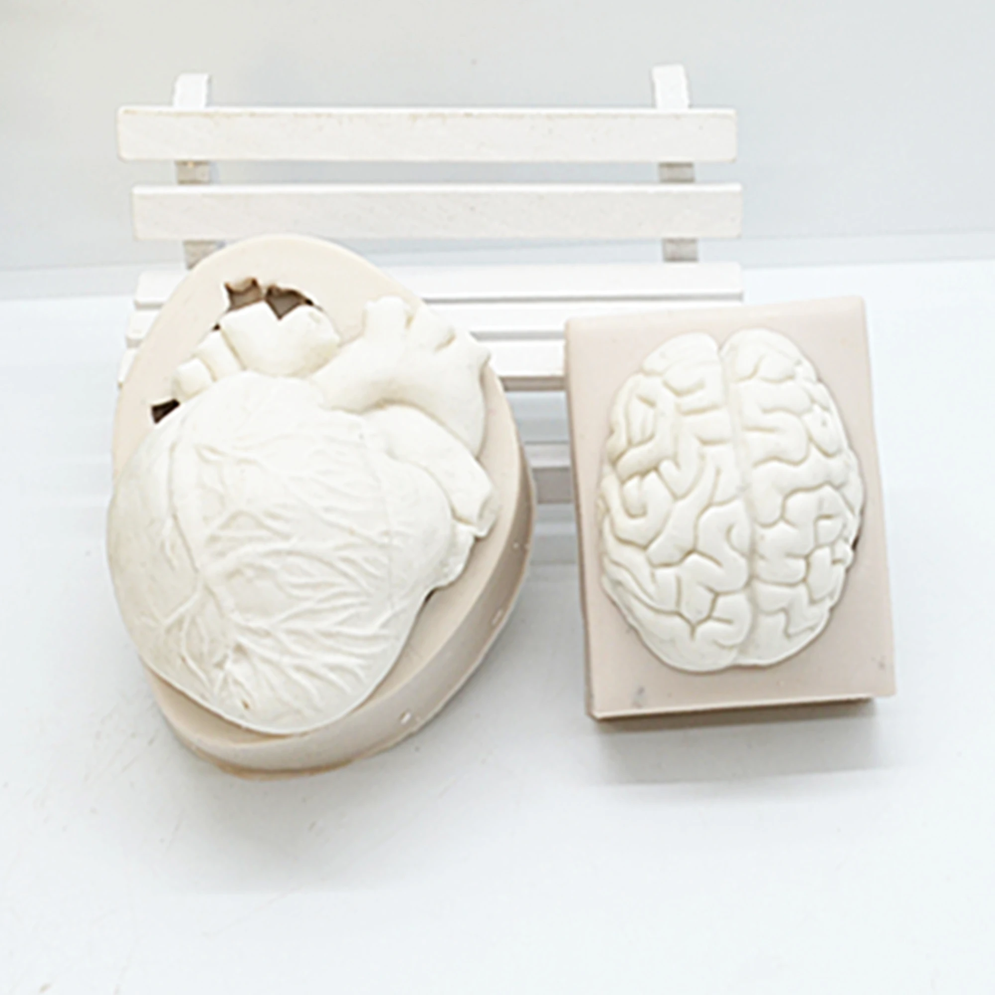 2Pc/Set  Brain And Heart Silicone Fondant Molds DIY Resin Chocolate Mold Cake Decorating Tools Kitchen Baking Accessories M2004