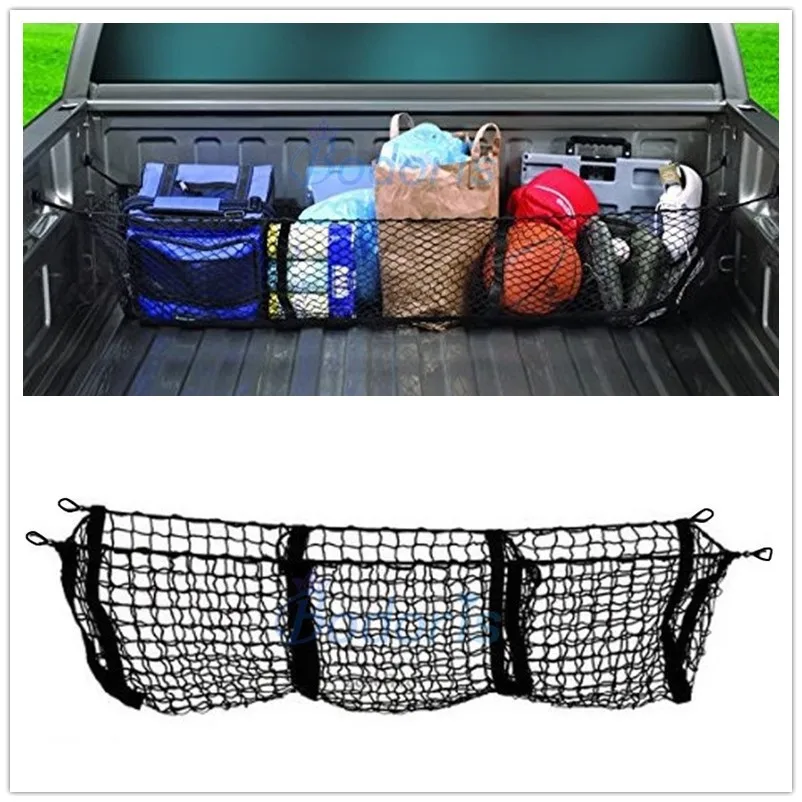 

Car Organizer Rear Truck Storage Bag Luggage Nets Hook Dumpster Net For Isuzu DMAX D Max Mu X D-Max MU-X Accessories