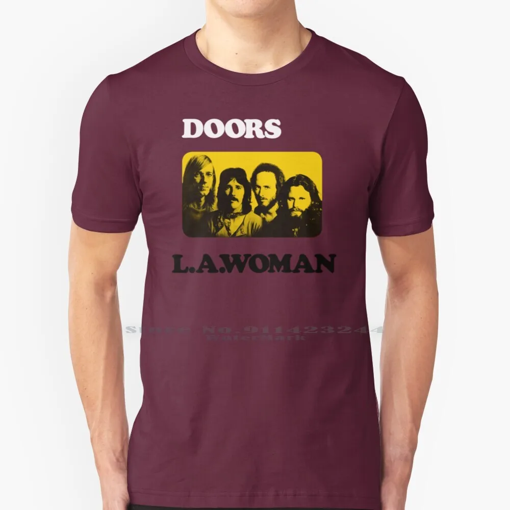 L.a. Woman ( Hd ) 100% Cotton T Shirt Music Psychedelic Blues And Roll Los Angeles California Usa Jim Morrison 60s 70s Band