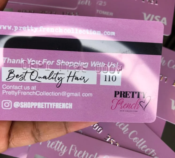 Custom Your Logo Vip/Membership /Gift Cards Printing Customized Credit Business Cards With Emboss Numbers