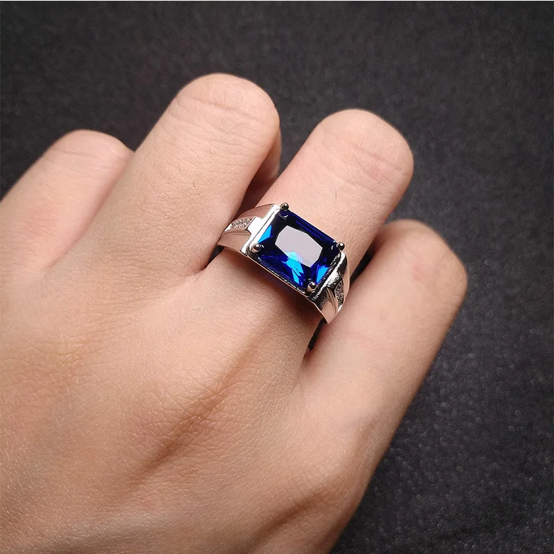 Fashion Ring for Women Men 925 Silver Jewelry with Zircon Gemstone Open Finger Rings Accessories Wedding Party Gifts Wholesale