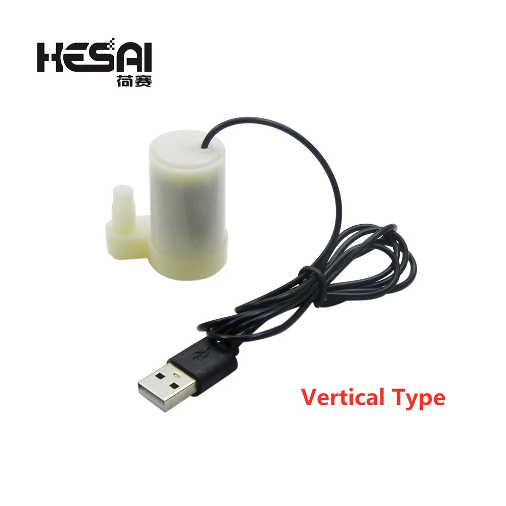 Pompa bezszczotkowa DC 5V USB o niskim poziomie hałasu 120l/H Mini mikro zatapialne pompa wodna