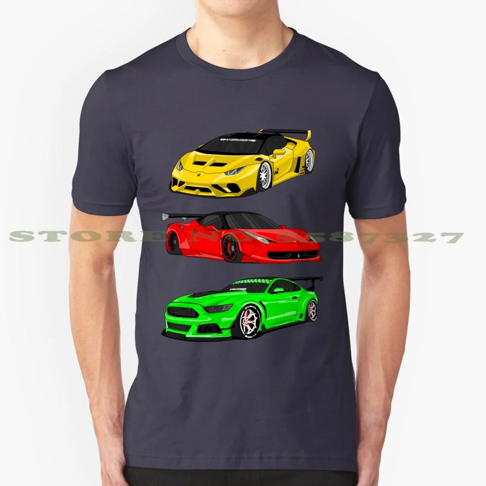 Widebody And 100% Pure Cotton T-Shirt Car