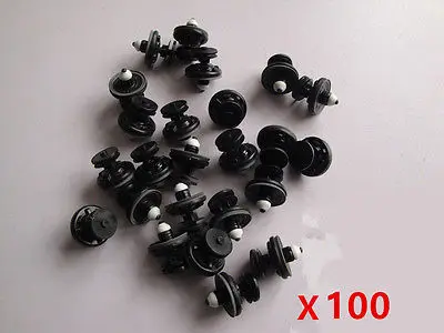 

100x for Audi Interior Door Card Fastener Clips Trim Panel Mounting Auto Car Accessories Styling