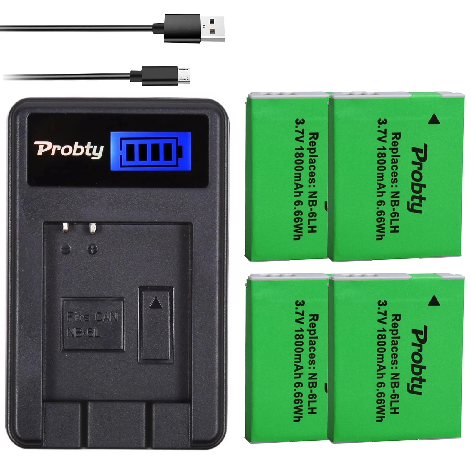 2x NB-6LH NB-6L batteries + Canon PowerShot D10 D20 D30 S95 SX260 SX280 SX540 SX700 SX710 HS camera charger