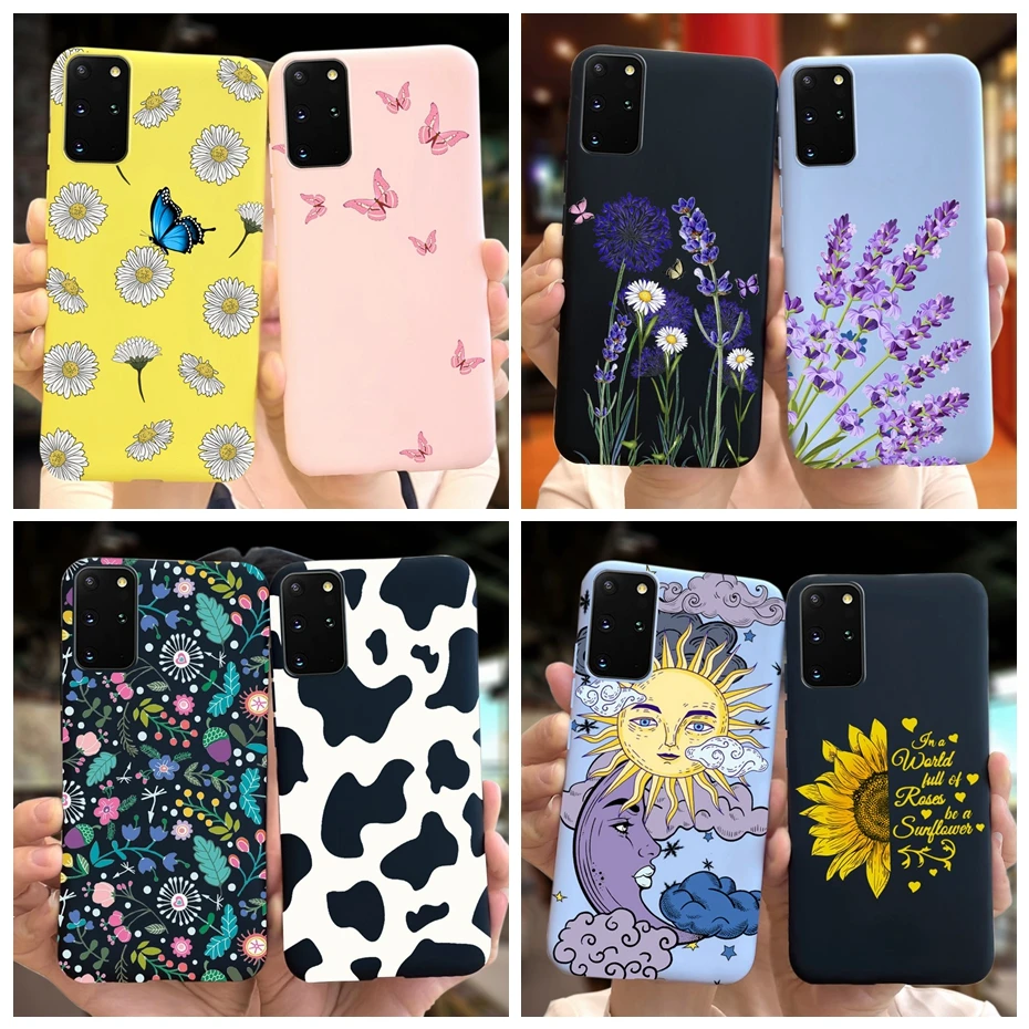 Cute Silicone Flower Case For Samsung Galaxy S20 FE Cover Samsung S20 Plus Phone Case Soft TPU Funda For Samsung S20 Lite S 20fe