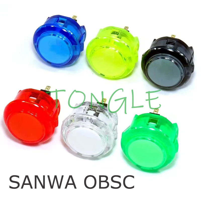 24MM 30MM CLEAR PUSH BUTTON Japanese Original Sanwa OBSC-30 OBSC-24 Durable Multicade MAME Jamma Game Arcade Switch