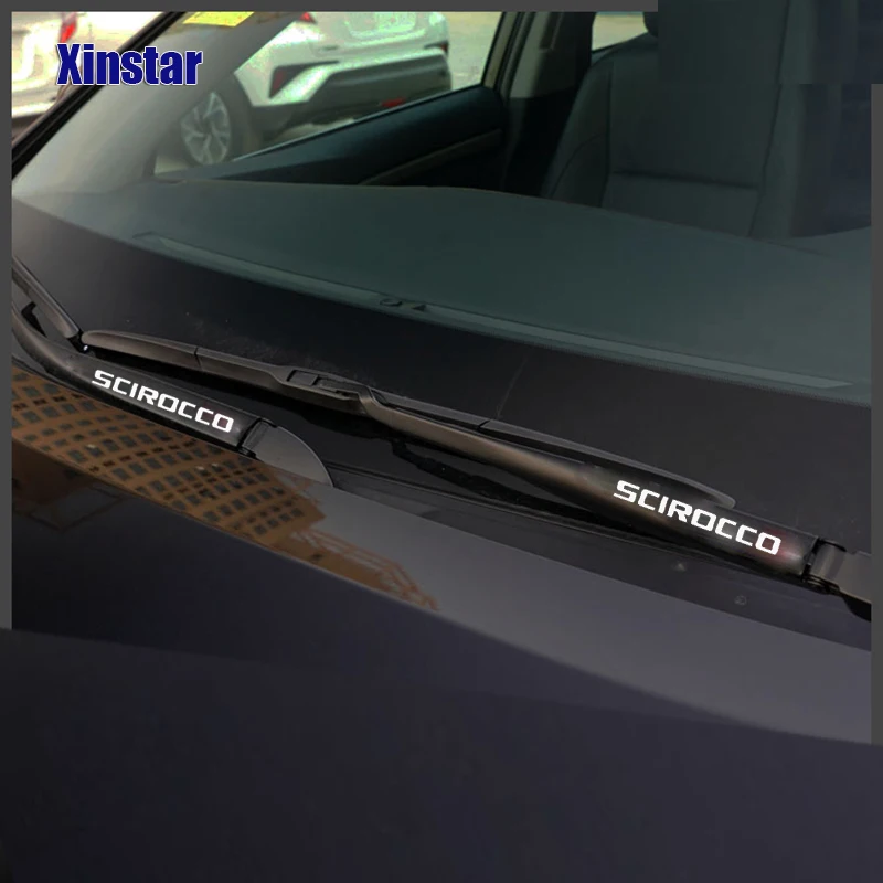 4Pcs Car Windshield Wiper Sticker For VW Volkswagen GTI R SCIROCCO