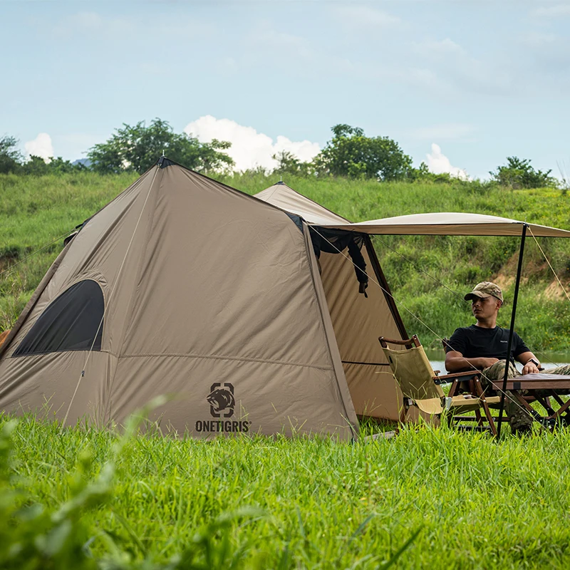 Imagem -02 - Onetigris-abrigo Único com Pólos de Tenda para Bushcraft e Survivalists Camping Tenda Abrigo Único Caça e Caminhadas