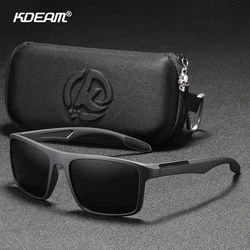 KDEAM Ultra Light Rectangular Photochromic Sunglasses Men Polarized TAC 1.1mm Thickness Lens UV400 Sun Glasses Women Cat.3 CE