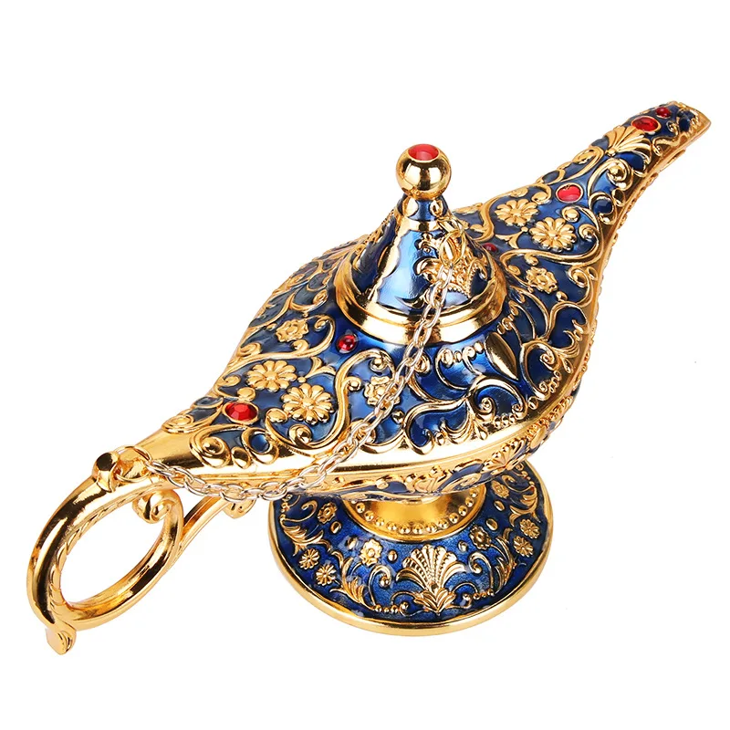 Aladdin magic lamp ornament grande lampada da desiderio decorazione domestica in metallo regalo di inaugurazione della casa artigianato in stile