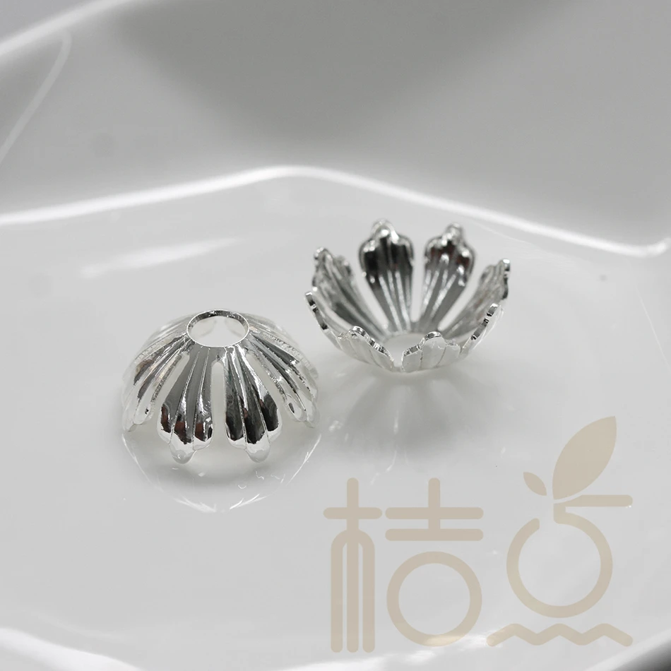 DIY Supply-Solid Brass Finding Flower Cap - 15x6.5mm (4090C)