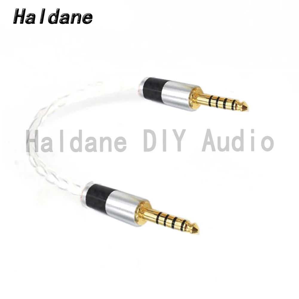 

Haldane HIFI DIY 4.4mm Balanced Male to Male Single Crystal Silver Plated Audio Adapter Connector Cable 8x0.72mm(19x0.07mm)