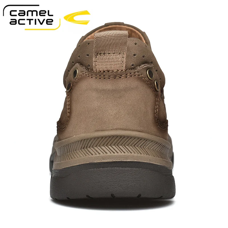 Camel Active Men\'s Shoes Autumn Outdoor Wearable Non-slip Matte Genuine Leather Daily Large Casual Man Shoes Cowhide Footwear