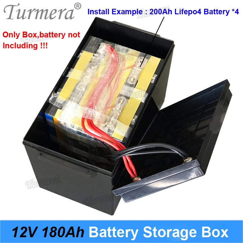 Turmera 12V 180A pojemnik na baterie z wyświetlaczem LCD do 4 sztuka 280Ah 310Ah 320Ah 3.2V Lifepo4 baterii System energii słonecznej skorzystaj z