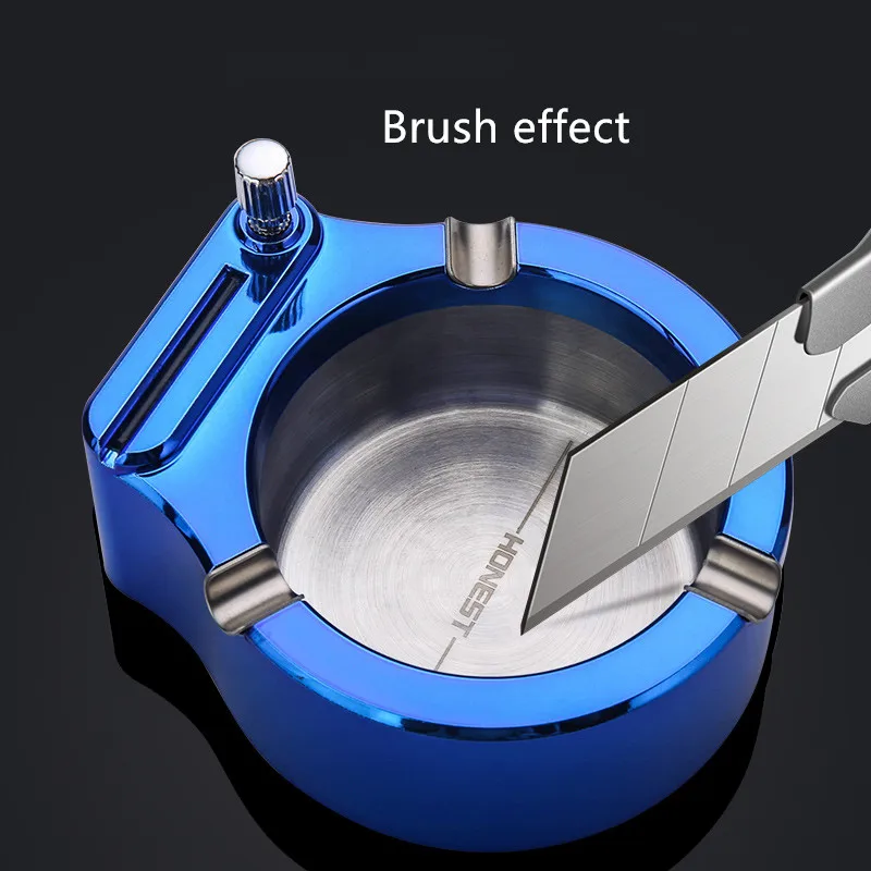 Creative Magnesium Match Ashtray, Metal Hold, Smoking Supplies, Office Accessories, Gift for Him, Kerosene Is Not Included, 3 Pc