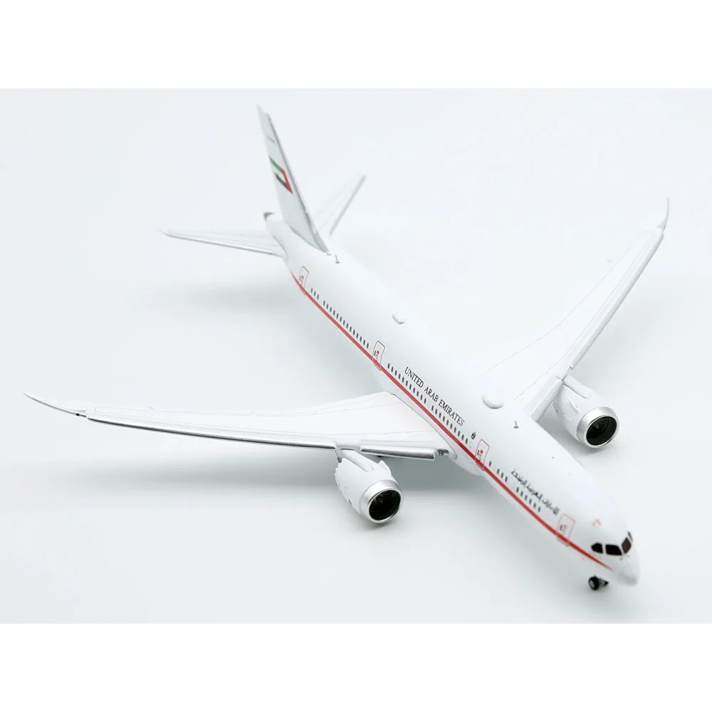 1:400 Liga Avião Colecionável JC Asas LH4244A Emirados Árabes Unidos Abu Dhabi Airlines Boeing 787-9 Diecast Aeronave Jet Modelo A6-PFE Flaps Down
