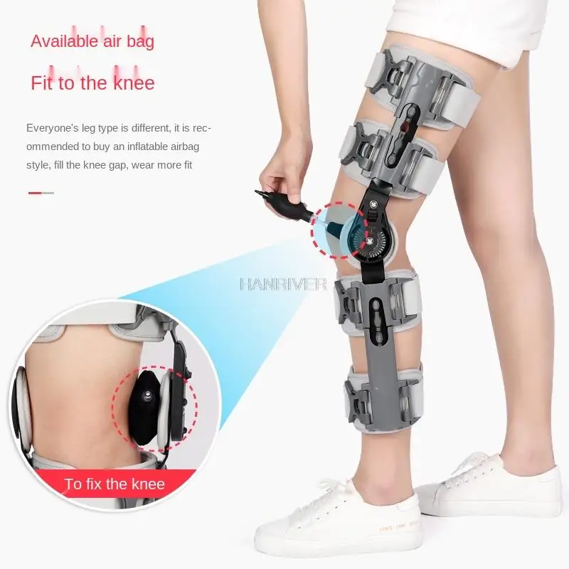 Knee fixation support patellar fracture meniscus rehabilitation ligament injury knee leg adjustable protection