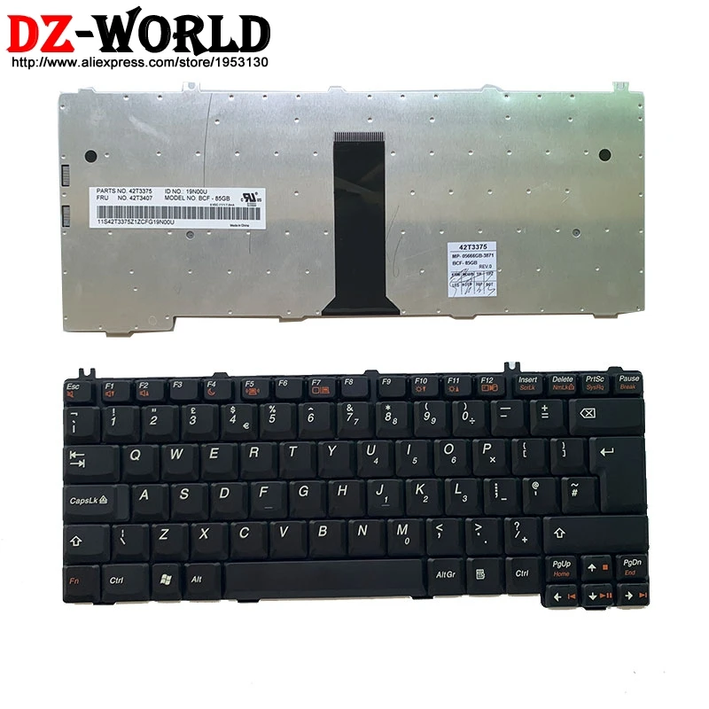 

Новая английская клавиатура для ноутбука Lenovo 3000 C100 C200 F31 F41 G420 G430 G450 G530 A4R N100 N200 Y430 C460 C466 C510 42T3407