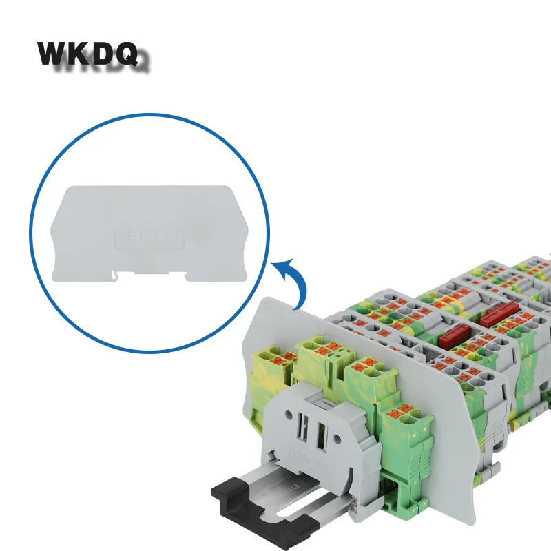 1Pc ATP-ST/PT Separation For PT/ST Series Push-In Spring Cage ATP ST PT Din Rail Terminal Block Accessories Partition Plate