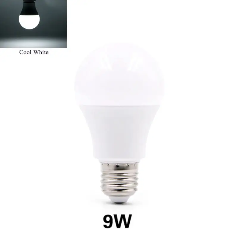 1PC lampada a LED E14 3W 5W 7W 9W 12W 15W 18W 20W E27 lampadina a LED Smart IC potenza reale per soggiorno camera da letto illuminazione domestica