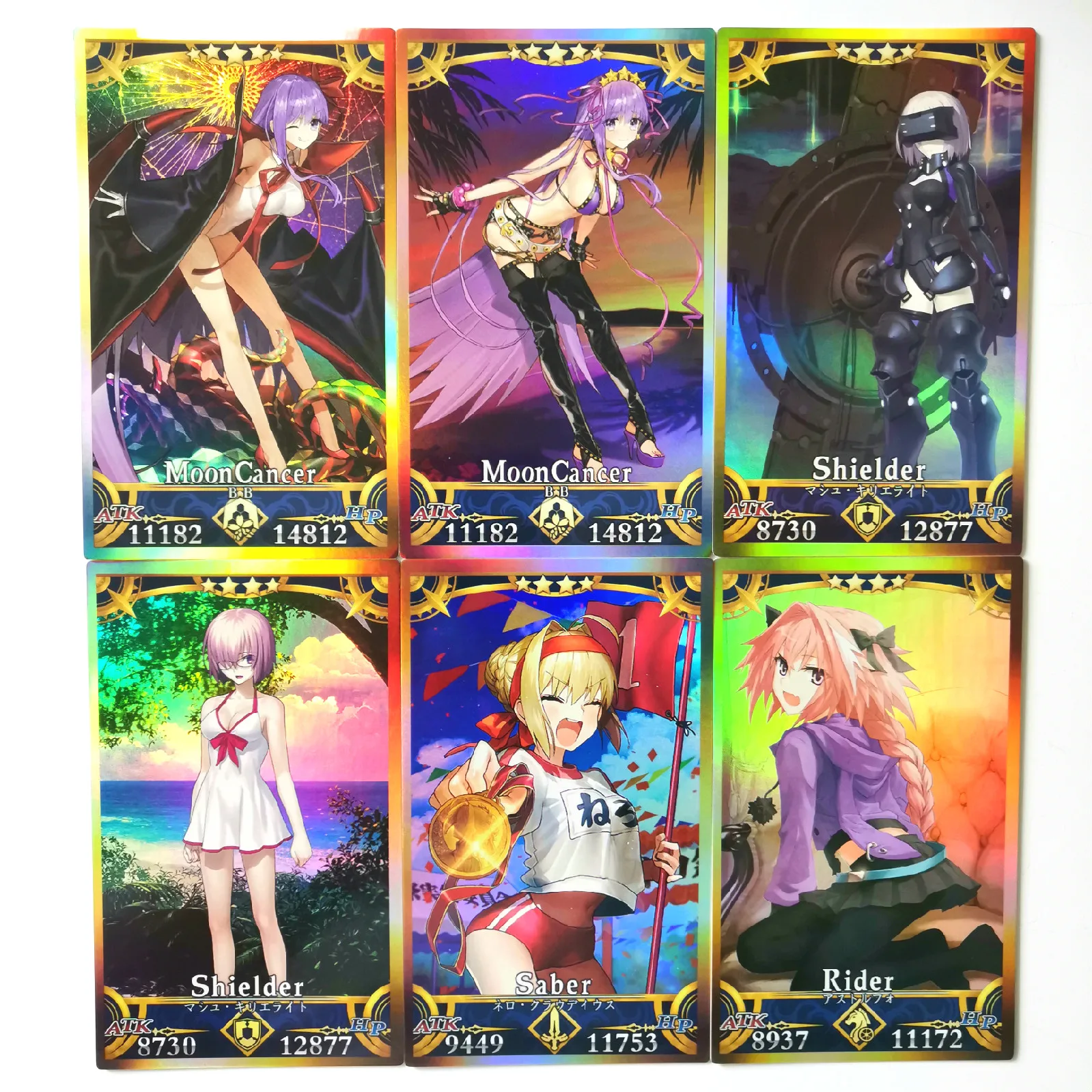 36pcs/set Fate/FGO The Holy Grail War Alter Toys Hobbies Hobby Collectibles Game Collection Anime Cards