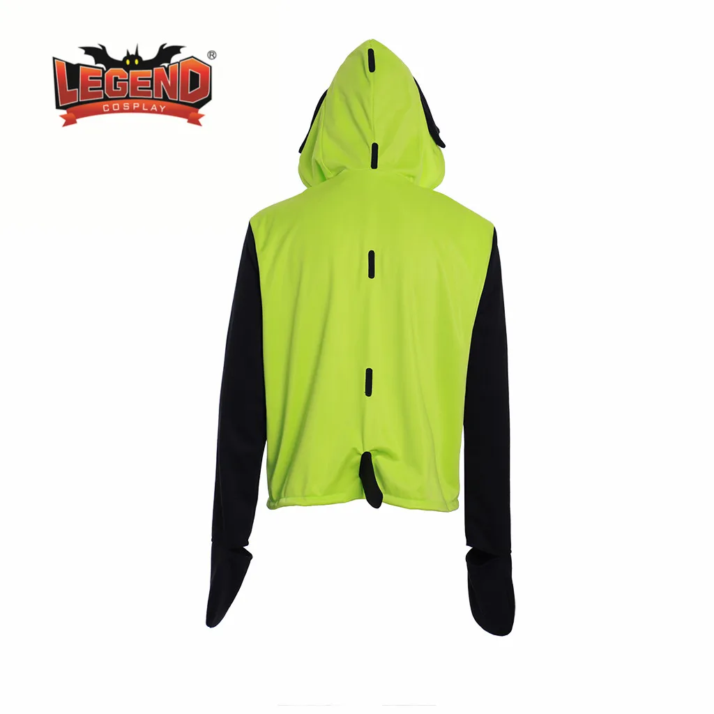 Jaqueta Cosplay Casual masculina, Zim Gir Doom Hoodie, Moletom adulto, Jaqueta com zíper