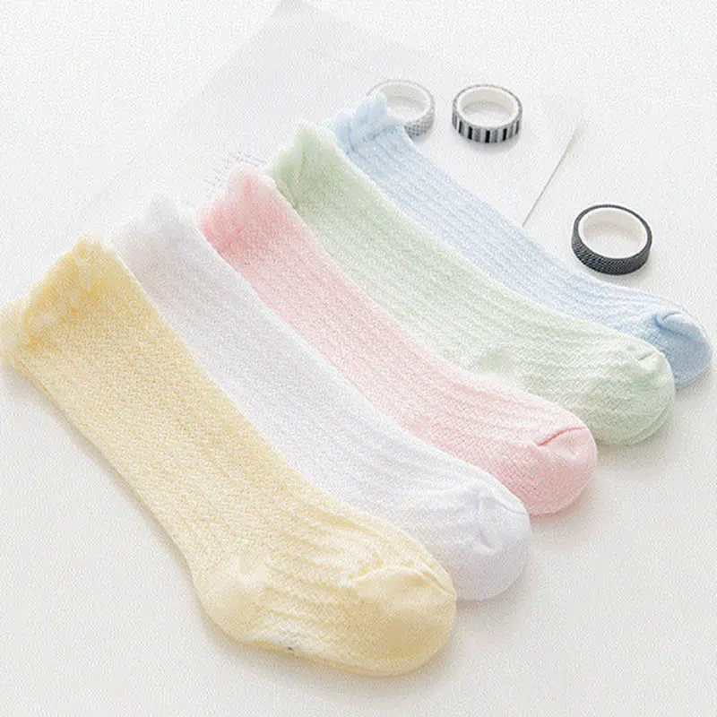 Summer Children's Socks Baby Mosquito-Proof Socks Boys and Girls Tube Thin Mesh Knee high Baby Long Socks