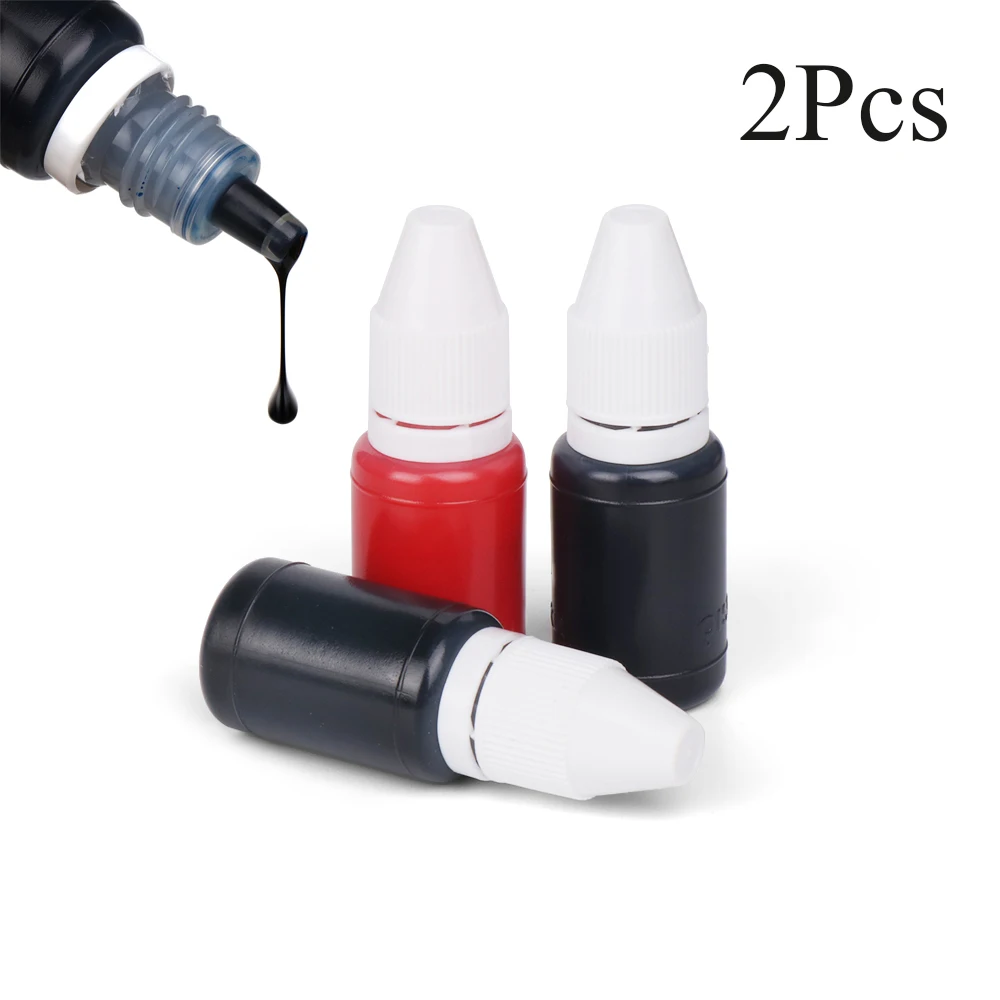 2Pcs 10ml Useful Hot Inkpad DIY craft Office School Supplies Photosensitive Seal Scrapbooking Stamping Machine Flash Refill Ink