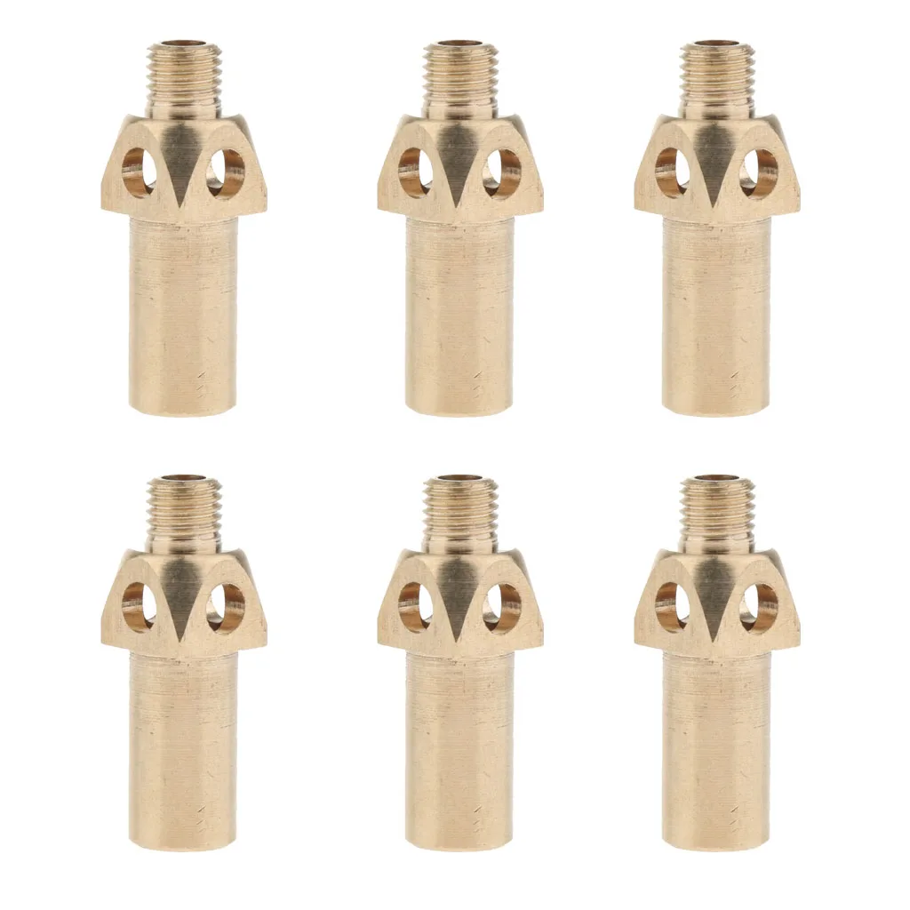 6 Pcs/lot Heavy Duty Brass Propane Gas Jet Burner Nozzle Tips