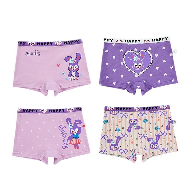 Disney Children\'s Underwear Anime Girls Panties Cartoon Cotton Baby Girl Underpants Kids Shorts Boxer Briefs