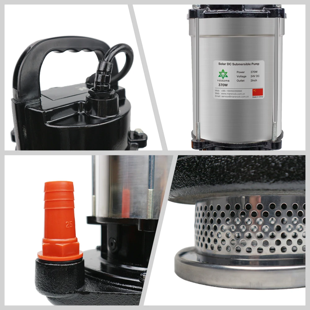 Imagem -04 - Bomba de Água Submergível Solar sem Escova Mppt Inserido Controlador Incorporado Painel Solar do Carro Elétrico 750w 48v 60v dc 2