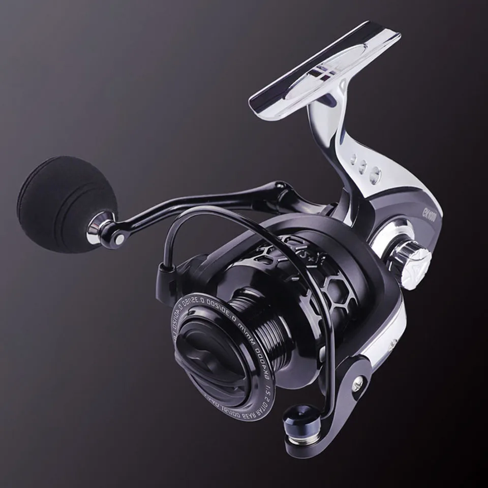 WALK FISH 2020New Fishing Reel GK1000-7000 5.2:1 Metal Spool Body Rocker 8KG Max Drag Spinning Reel Saltwater Fishing Accessorie